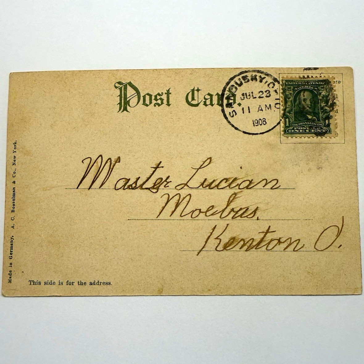 45 Postmarked 1900s Postcards & Letters – Lucian A. Moebus Family – USS Saratoga 45 Postmarked 1900s Postcards & Letters – Lucian A. Moebus Family – USS Saratoga