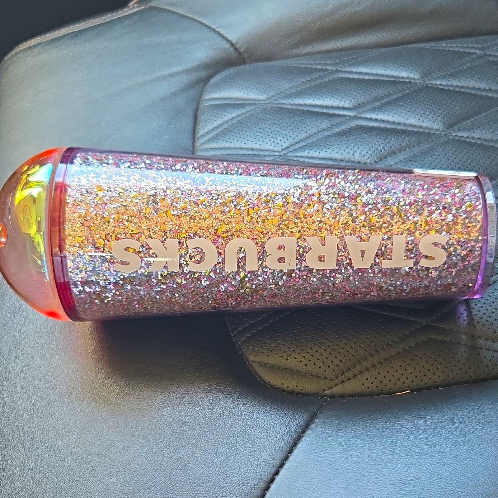 Starbucks Pink Iridescent Glitter Tumbler Cup Coffee & Tea Theme