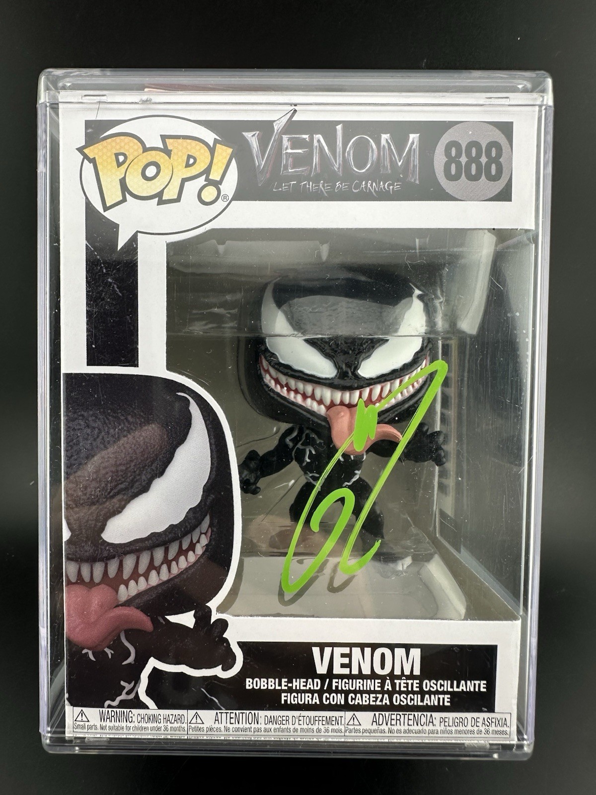 Tom Hardy Autographed Venom: Let There Be Carnage Funko POP #888 Celebrity Auth