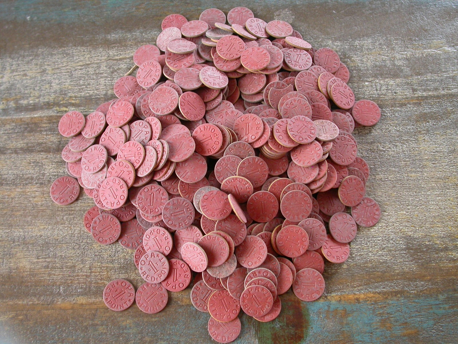Red Point OPA Token WWII-Picked at Random From Large Lot-1 Token -SHIPS FREE Red Point OPA Token WWII-Picked at Random From Large Lot-1 Token -SHIPS FREE