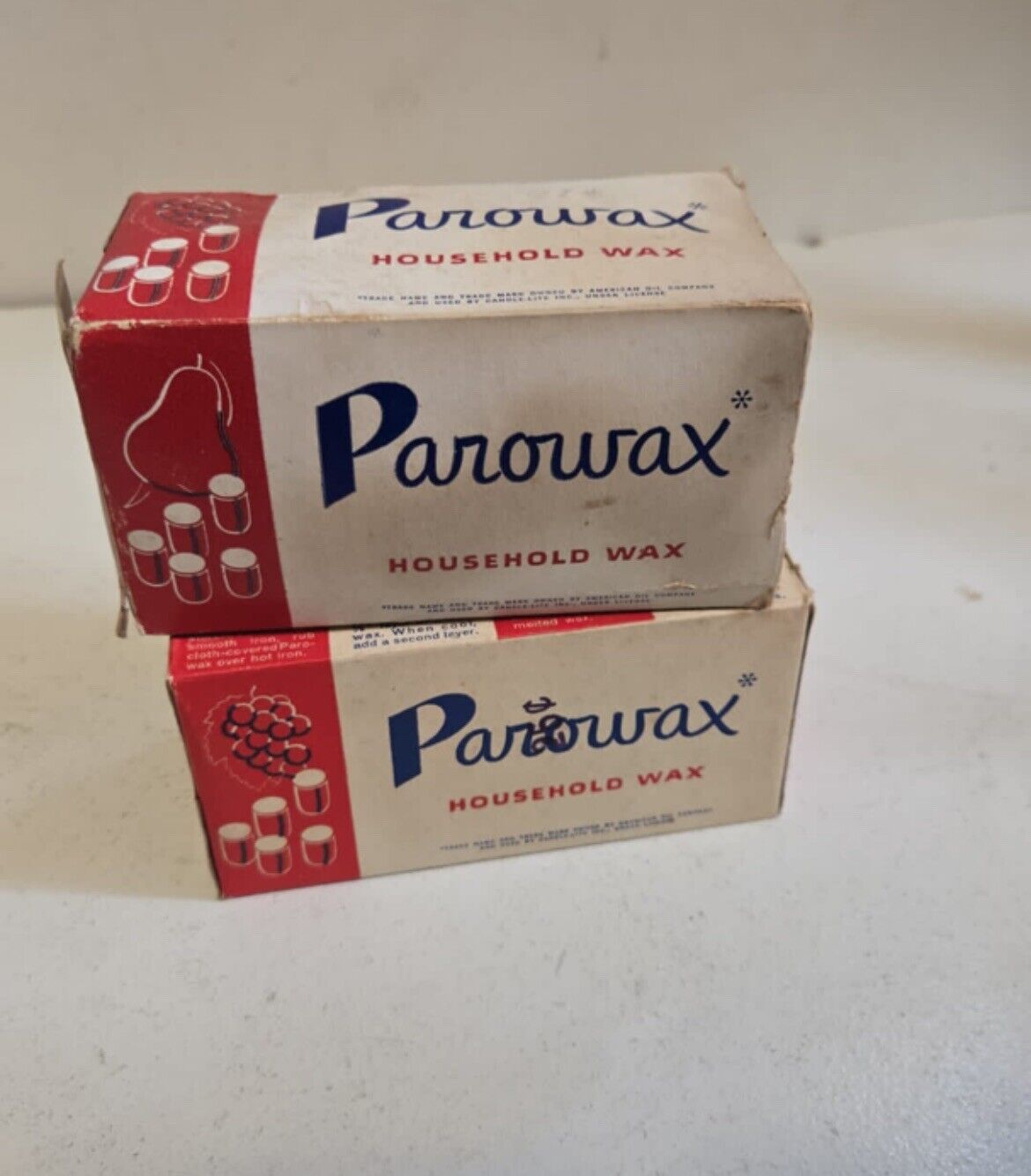 Vintage Parowax Household Wax 2 Boxes 8 Cakes