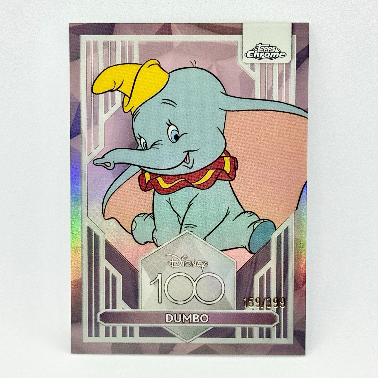 2023 Topps Disney100 Chrome Dumbo #98 Pink Refractor /399
