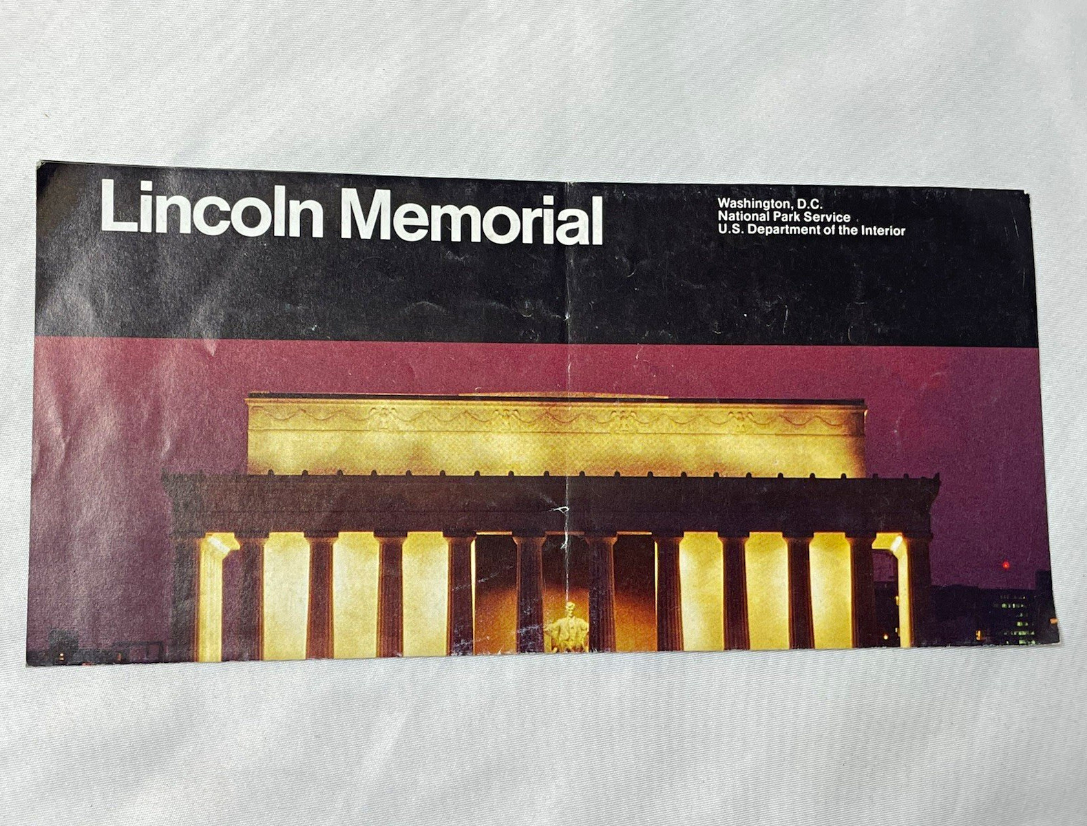 Lincoln Memorial Brochure Washington, D.C. NPS Fold-Out Info Brochure 1997