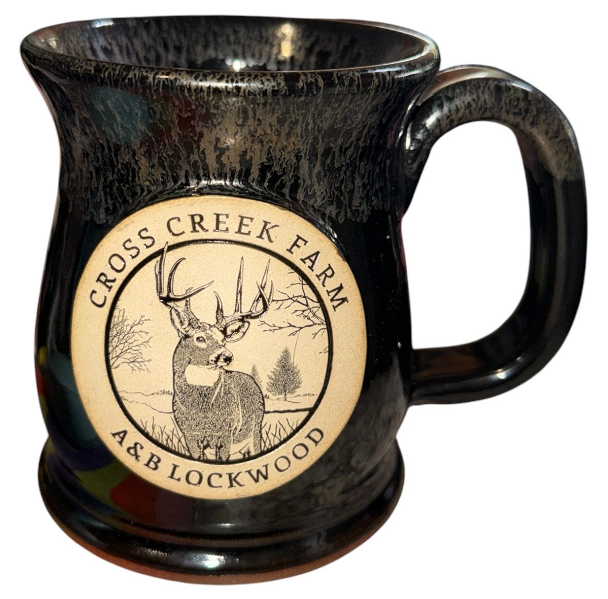 Sunset Hill Stoneware Handcrafted Coffee Mug Cross Creek Farm A&B Lockwood