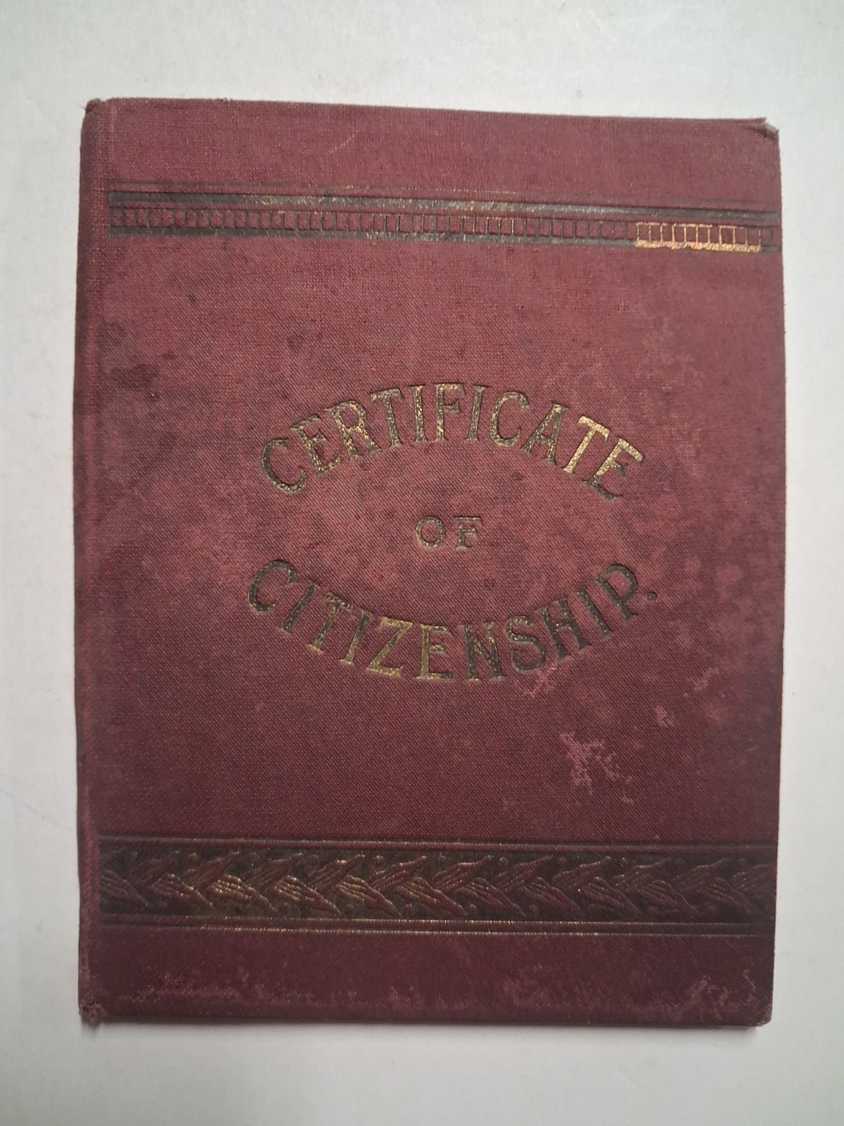 1921 American Citizenship Certificate Carl Oscar Carlen