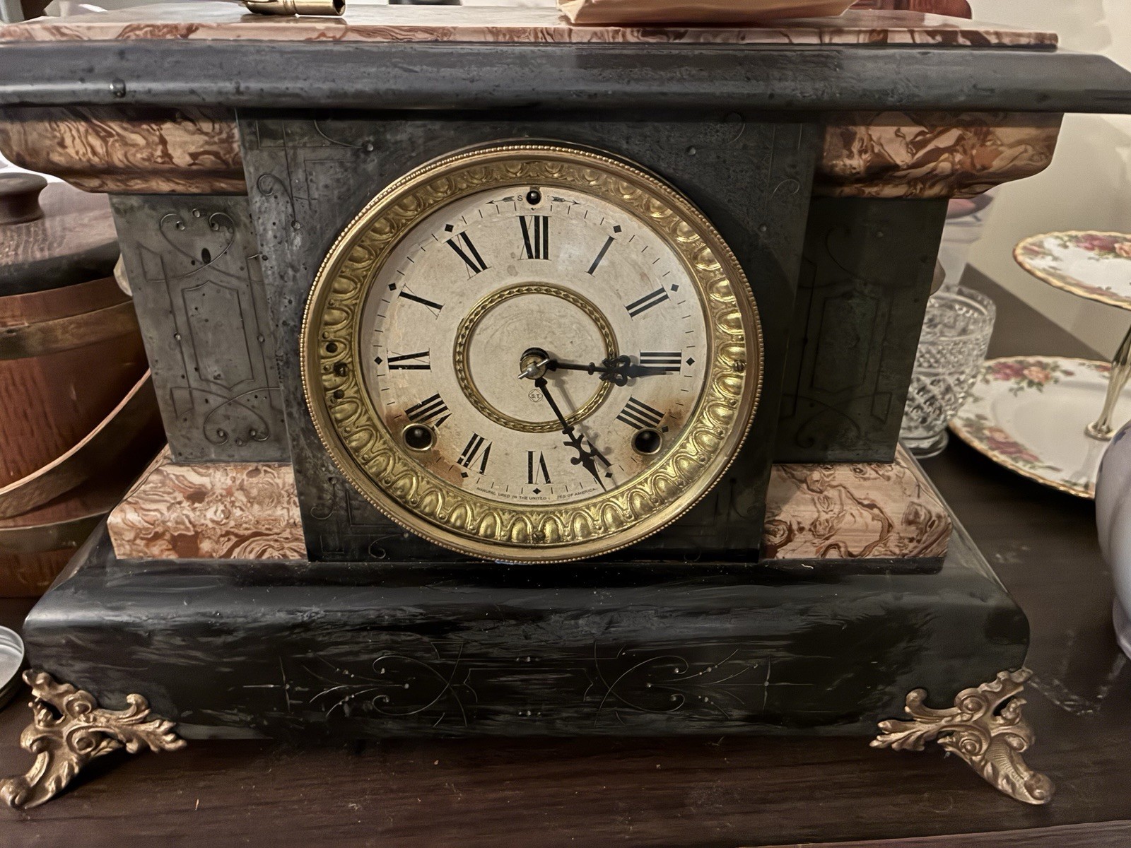 Seth Thomas Adamantine Mantel Clock