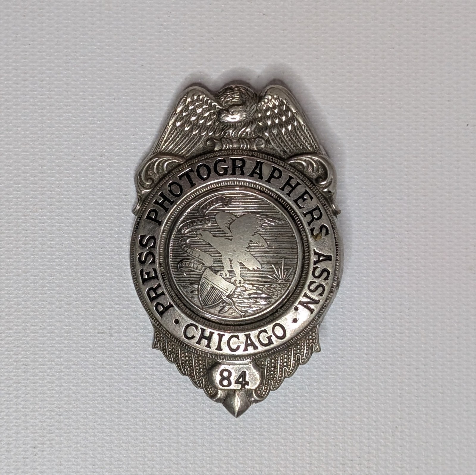 Chicago Press Photographers Association - 1930s Obsolete Press Pass Badge #84