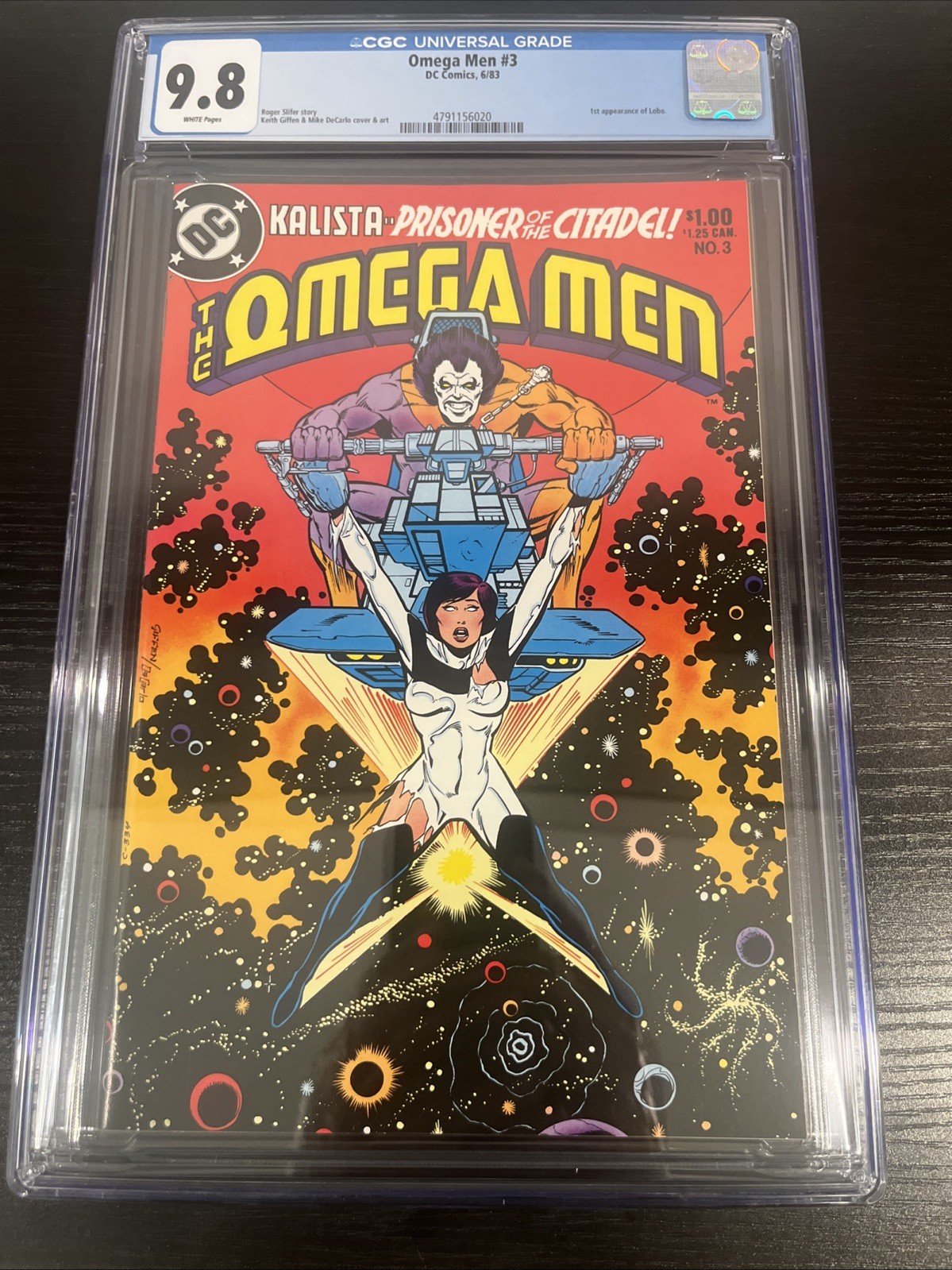 Omega Men #3 CGC 9.8 Stunning Book 1983 1st Appearance of Lobo