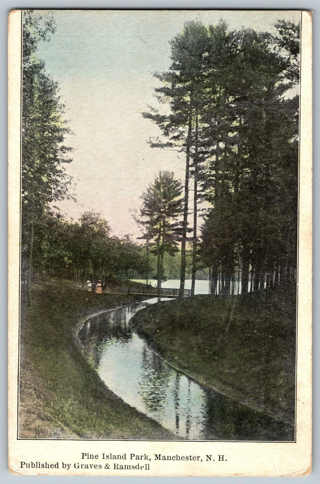 Manchester, New Hampshire - Pine Island Park - Vintage Postcard