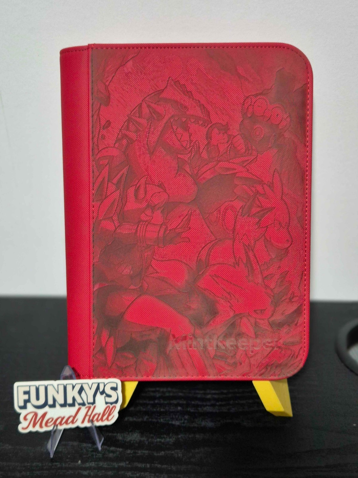 Mintkeeper - 4 Pocket Binder - Red - Team Magma's Groudon 15/34 Art