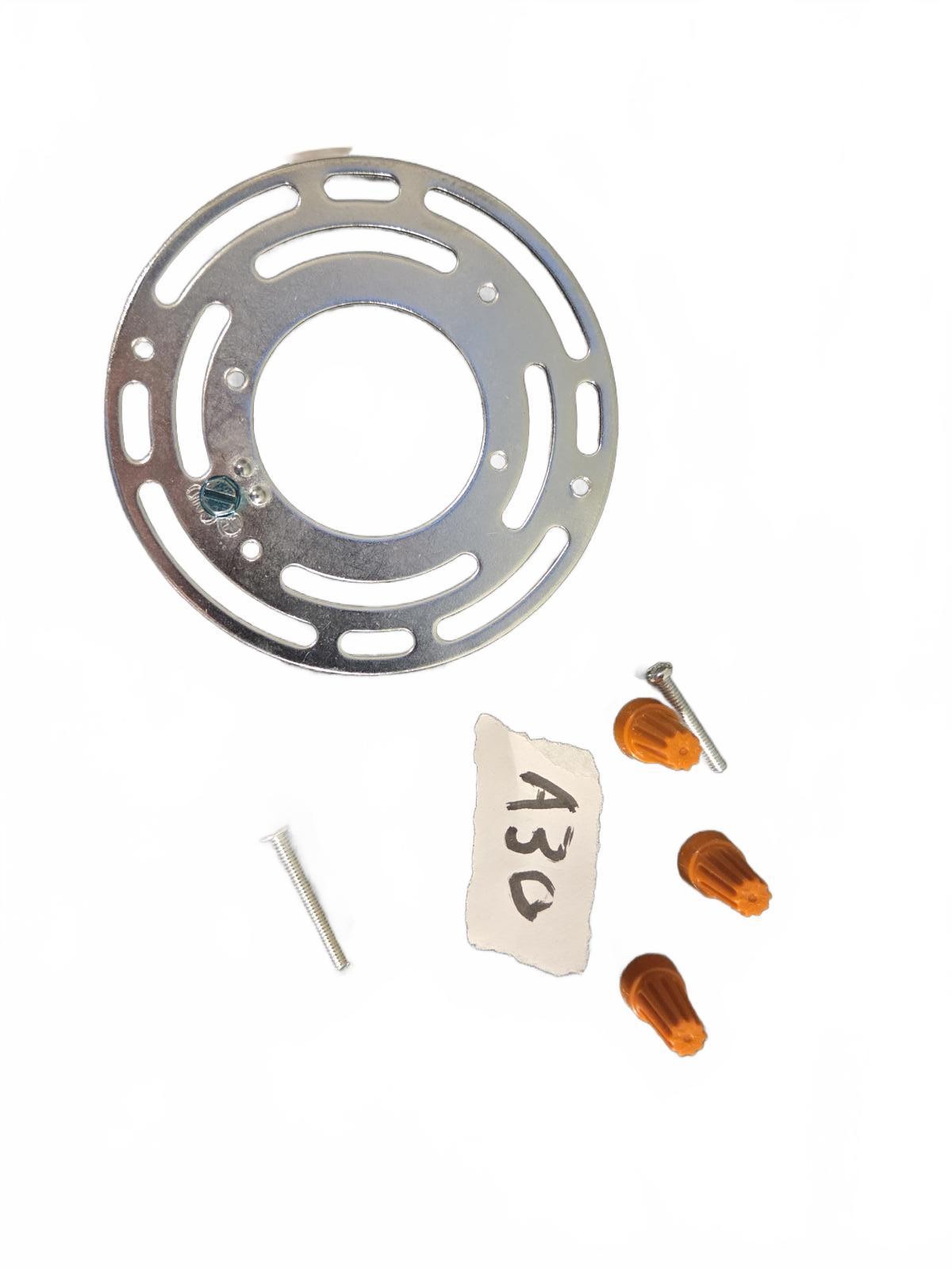Universal Ceiling Light Fixture Mounting Bracket | Circle Crossbar Plate