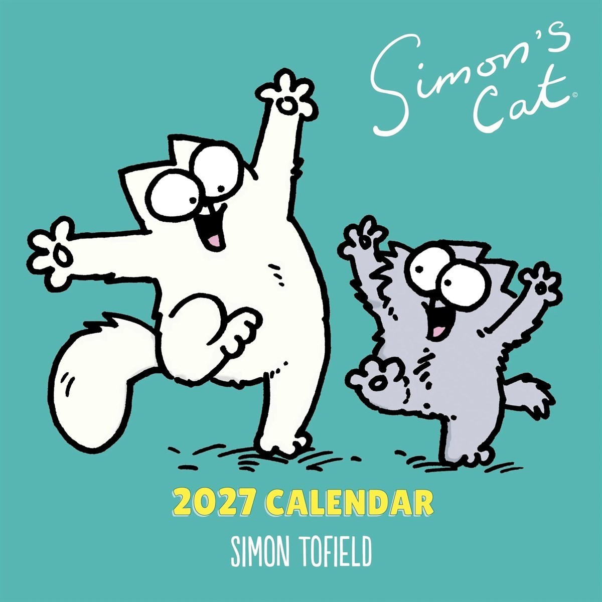 Simon’s Cat 2027 Wall Calendar, Funny Cartoon Cat Art, Cat Lover Gift