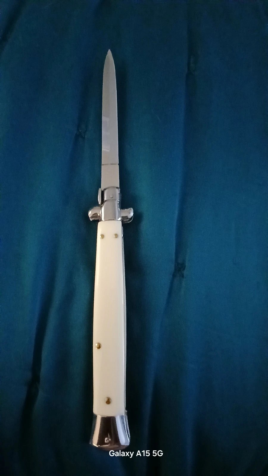 Italian Style Fold Pocket Knife Beautiful Ivory Plastic 13 Italian Style Fold Pocket Knife Beautiful Ivory Plastic 13