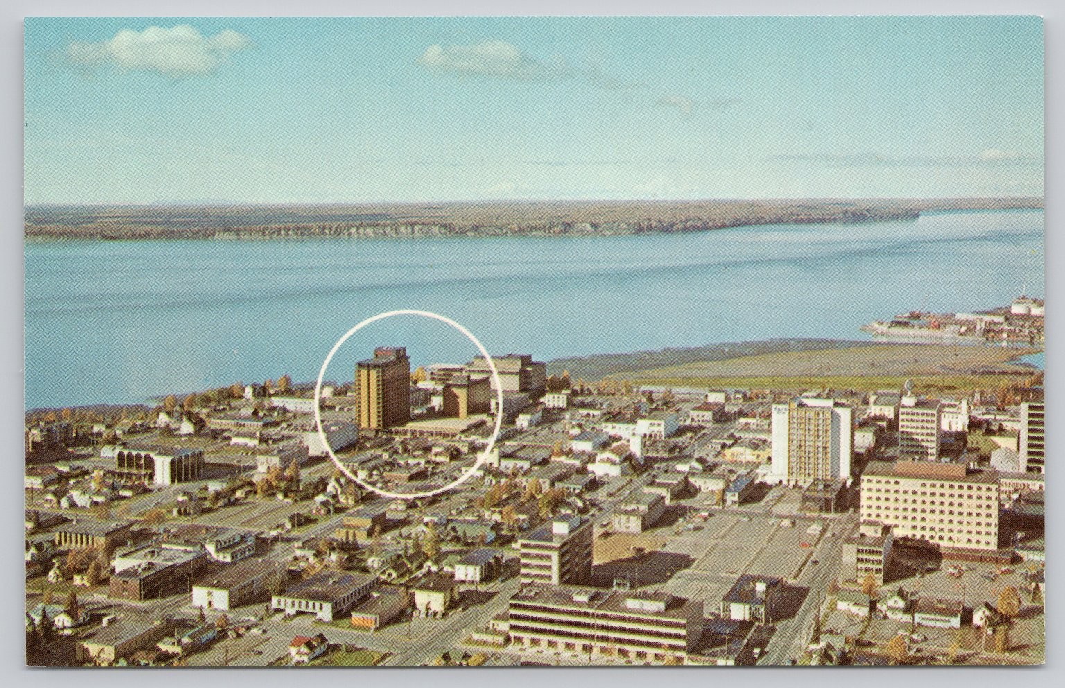 Vintage Anchorage AK Hotel Captain Cook Aerial View Cook Inlet Chrome Postcard Vintage Anchorage AK Hotel Captain Cook Aerial View Cook Inlet Chrome Postcard