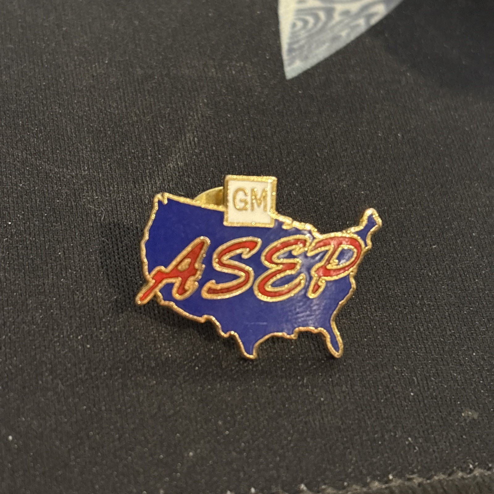 GM ASEP States Lapel Pin Hat Vest EUC K204