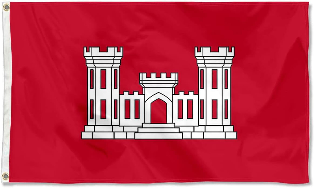 U.S. Army American United States ARMY ENGINEERS Flag - UV Fade Resistant Double U.S. Army American United States ARMY ENGINEERS Flag - UV Fade Resistant Double