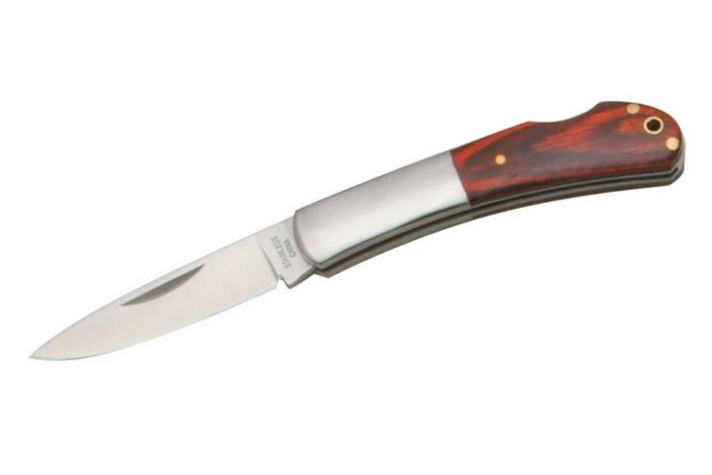 Beautiful 6 Inch Lock Back Knife by Rite Edge - Wood Handle - FAST SHIPPING