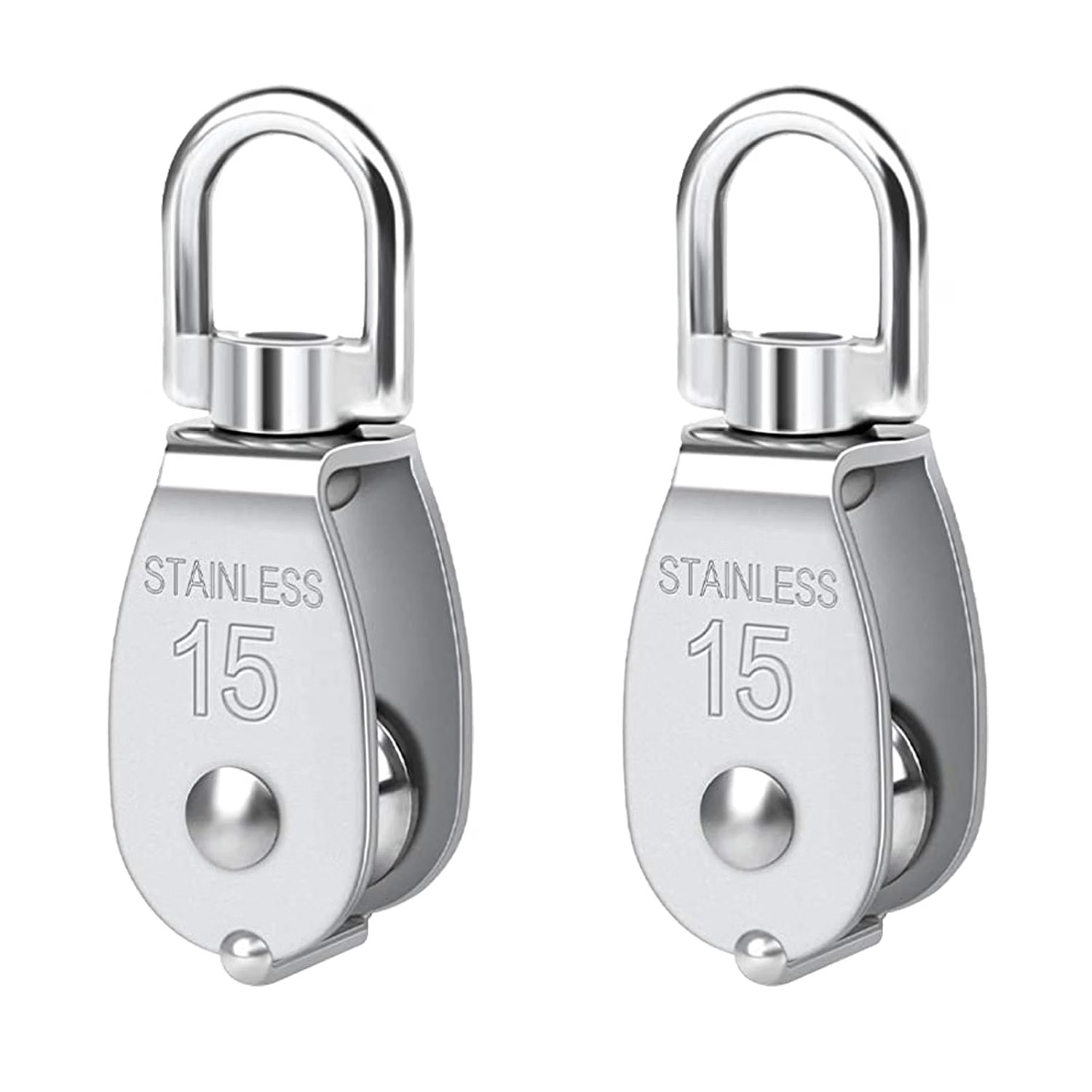Pulley 304 Stainless Steel Single Pulley Block M15 Small Heavy Duty Swivel Be