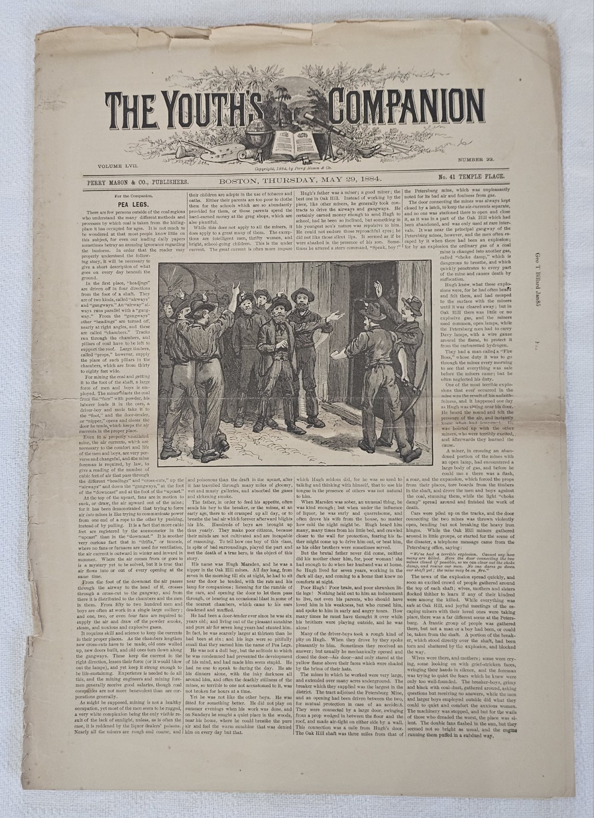 May 29, 1884 The Youth\'s Companion #22 Victorian Illustrated Newspaper Magazine