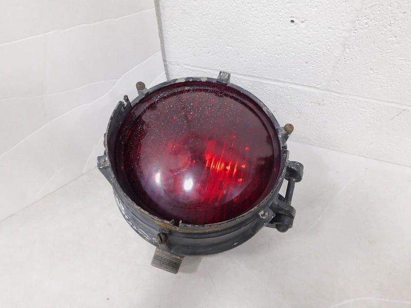 Vintage GRS General Railway Co. Signal Light Red Lens