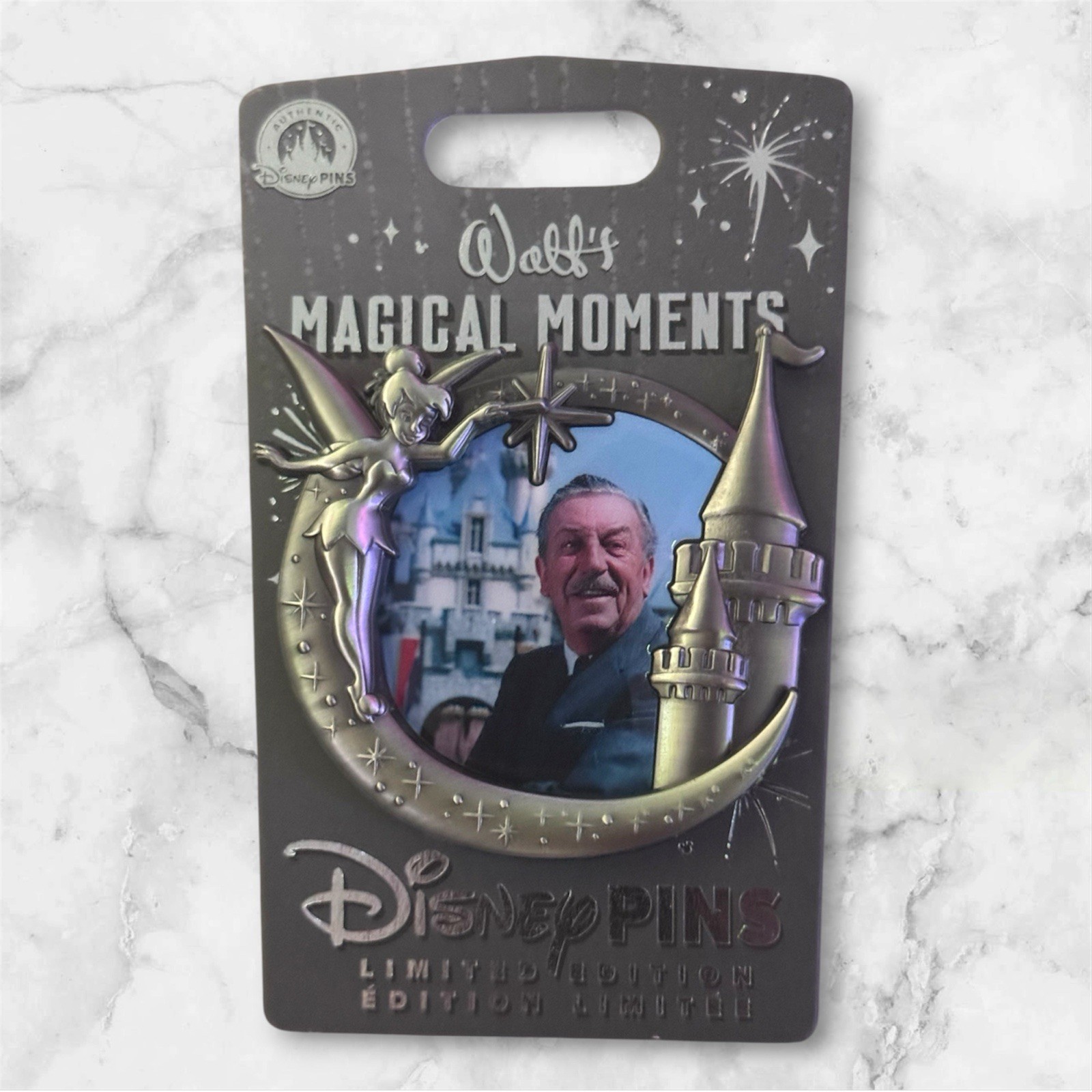 2026 DISNEY WALT\'S MAGICAL MOMENTS PIN OF MONTH #10 TINKER BELL CASTLE LE2500