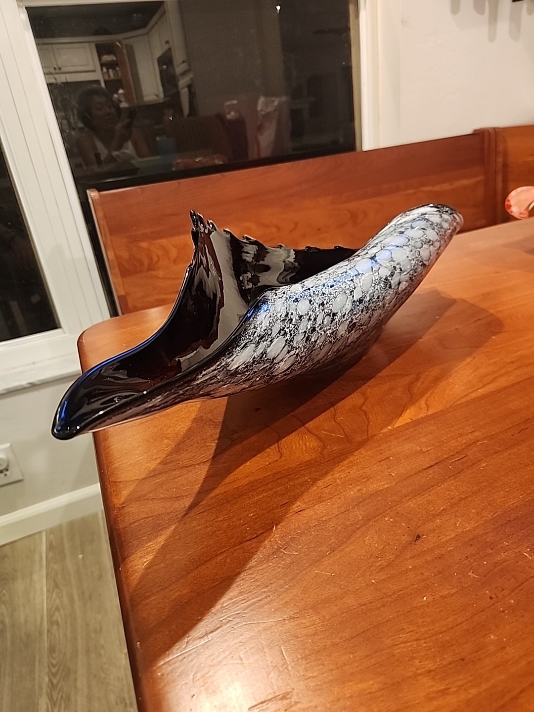 Beautiful Murano Shell Bowl Art Glass