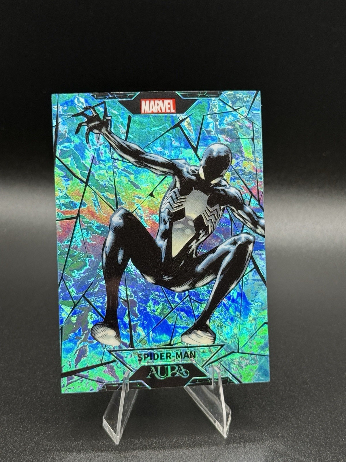 Kakawow Marvel Aura 2025 AM-ZIC-06 Spider-Man Cyan /145 Card