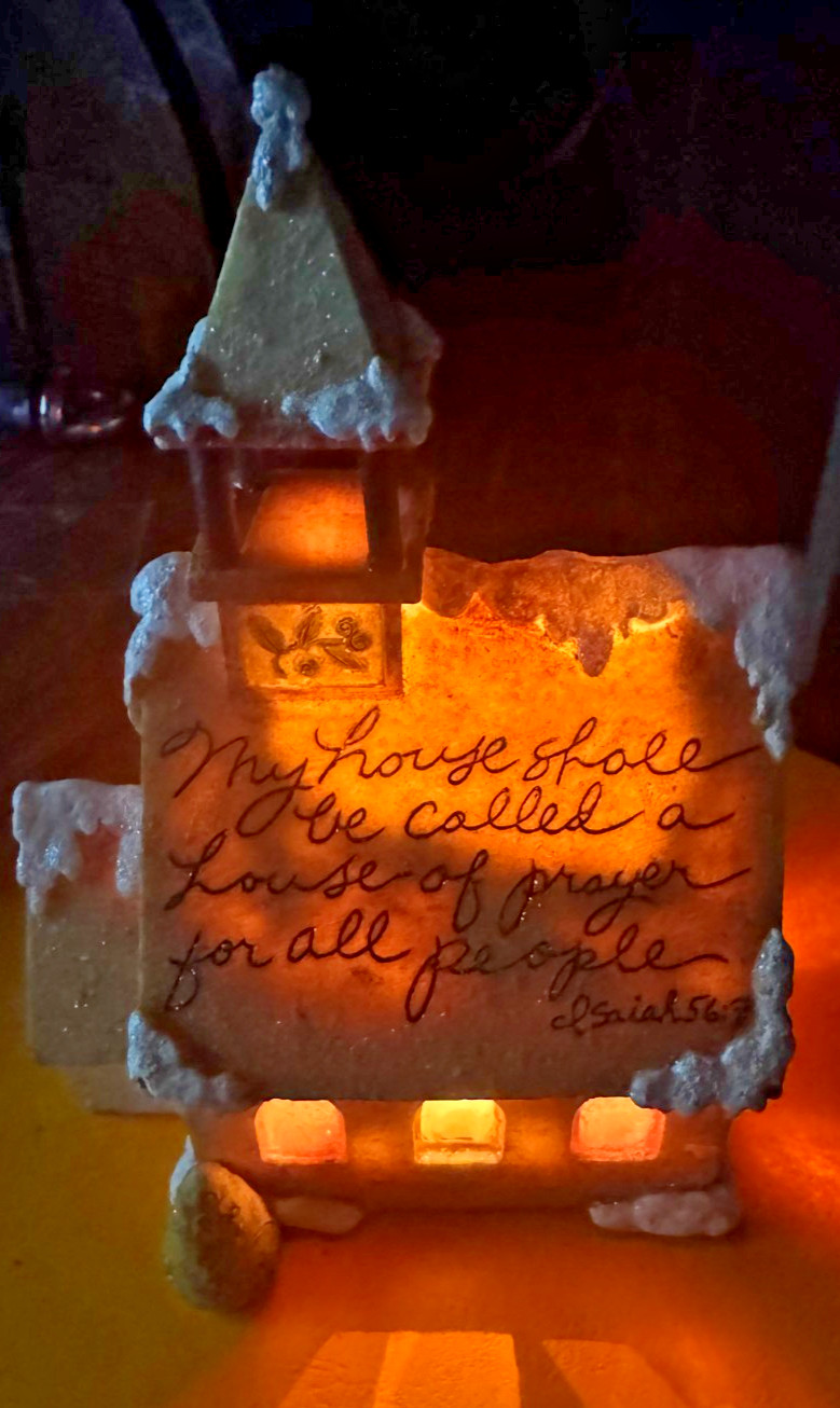 2002 Enesco Foundations “Thoughts To Build On” light up church by Karen Hahn 2002 Enesco Foundations “Thoughts To Build On” light up church by Karen Hahn