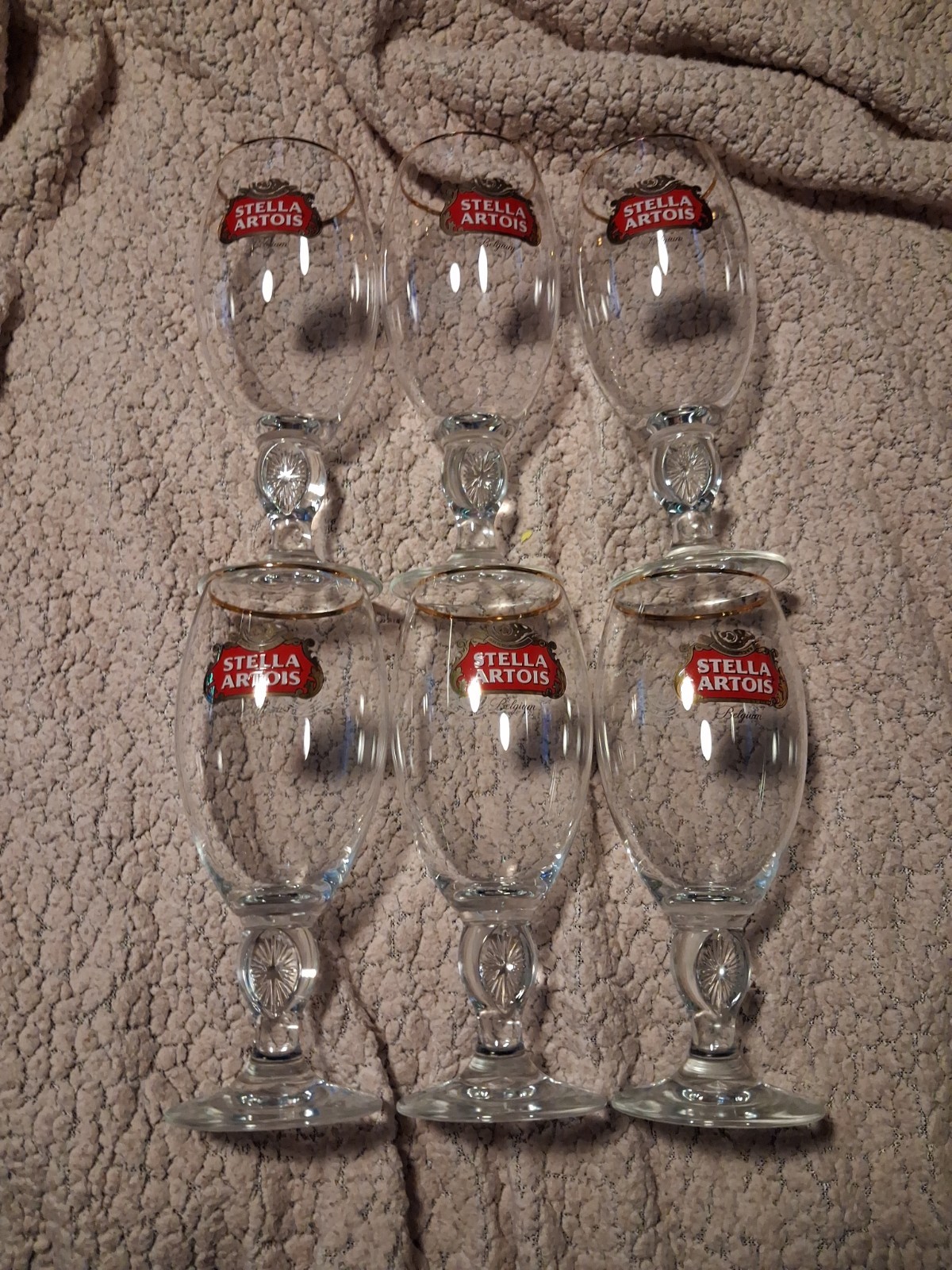 Stella Artois 40-cL Star Chalice Glass | Set of Six (6) - New With Out Box
