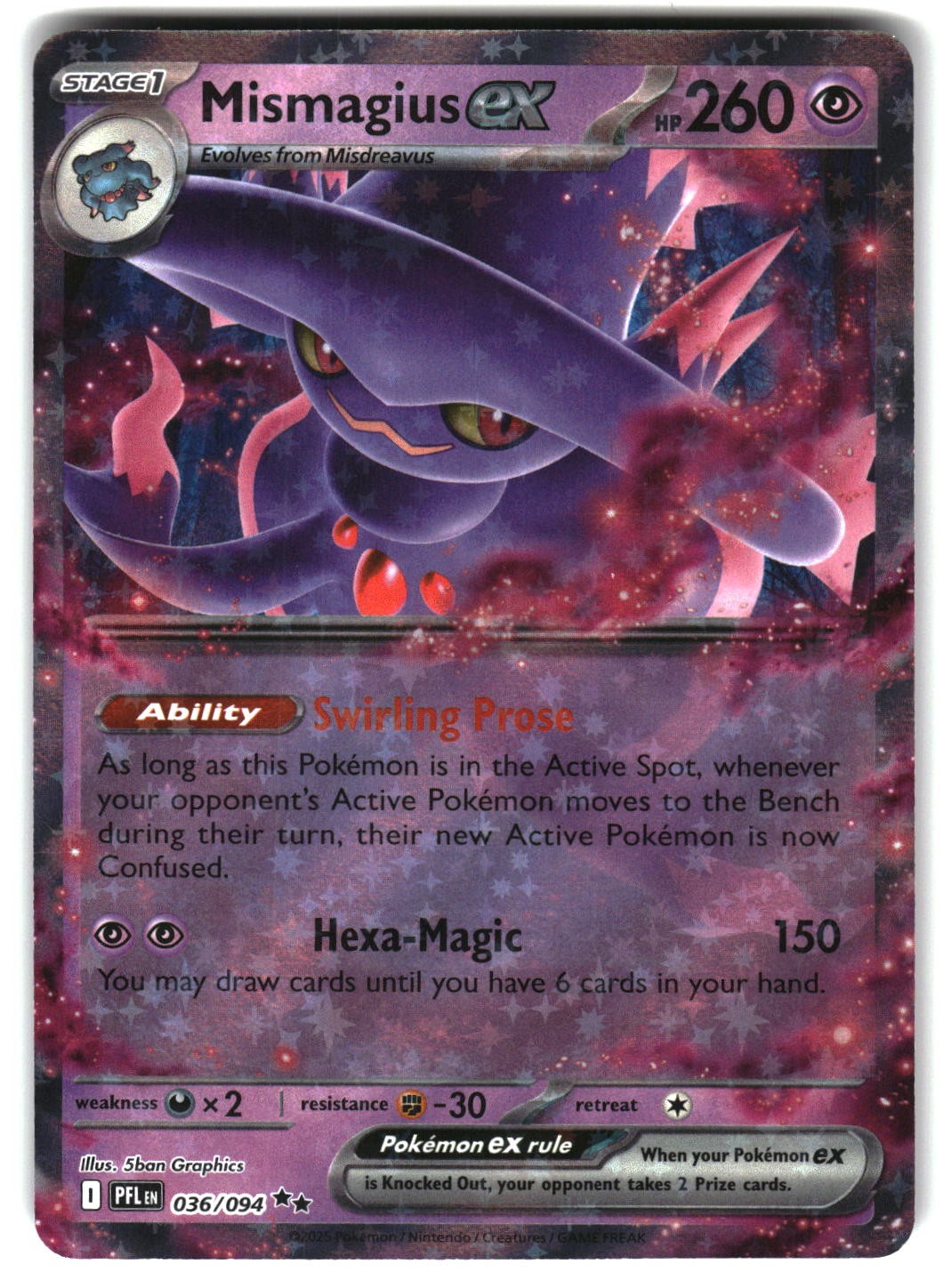 Mismagius ex Holofoil [PFL - 036/094]NM