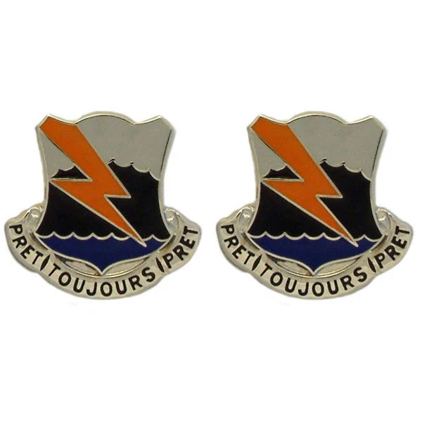 Army Crest DUI 304th Signal Battalion - Pret Toujours Pret Army Crest DUI 304th Signal Battalion - Pret Toujours Pret