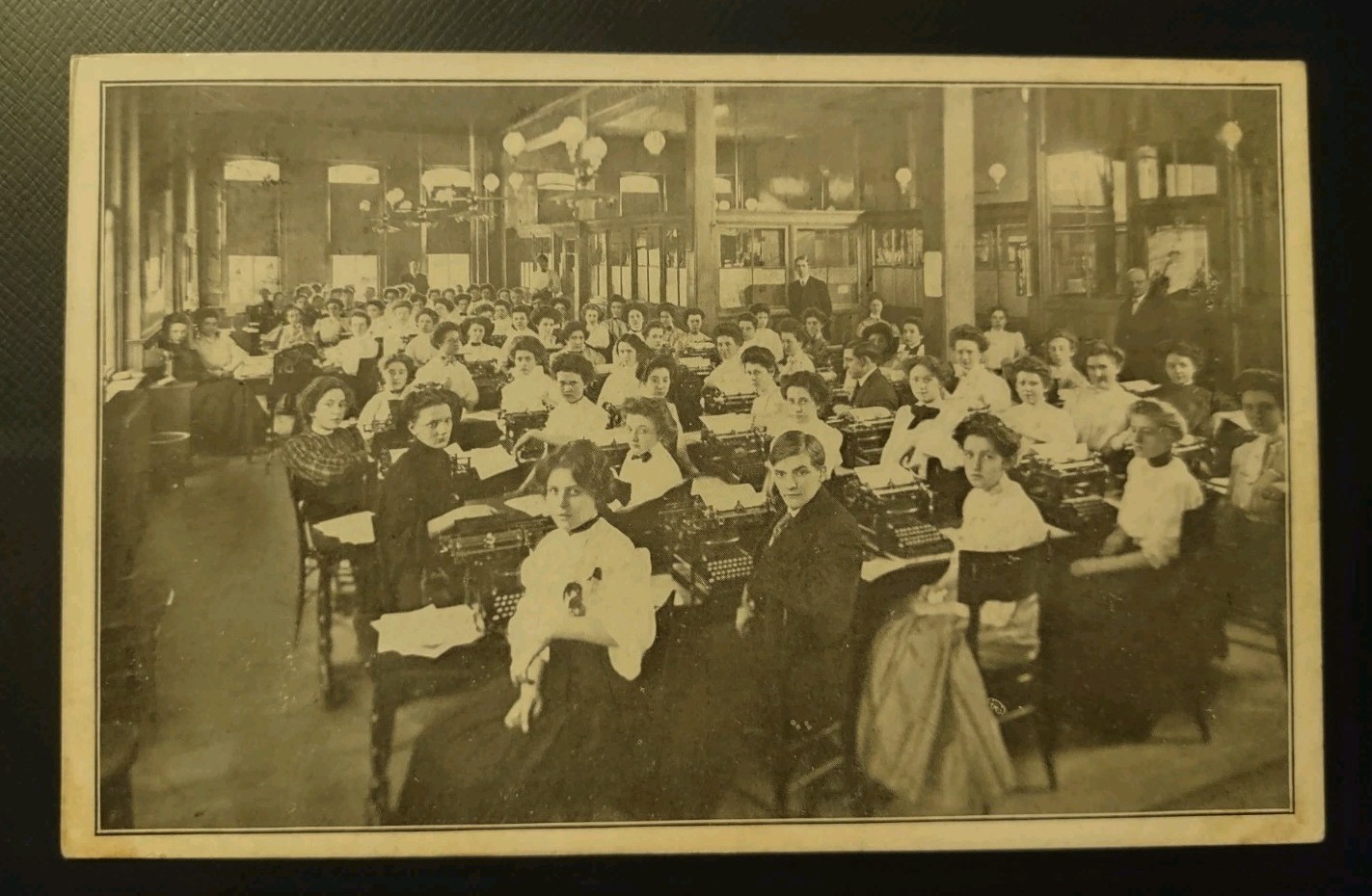 1908 The Martin School Fifth Street Pittsburgh PA Advertising Postcard Secretary