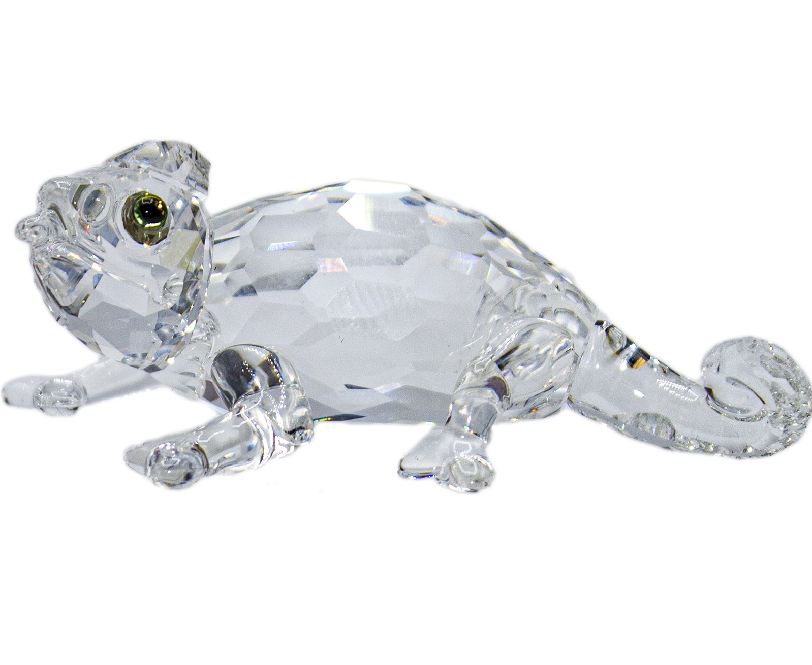 Swarovski Crystal Figurine, Chameleon with Chaton, (291134) 1.8\