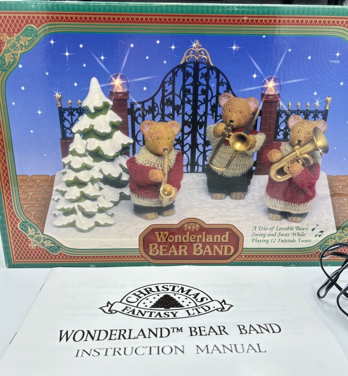 VTG '97 Christmas Fantasy WONDERLAND BEAR BAND Musical Animated Christmas VTG '97 Christmas Fantasy WONDERLAND BEAR BAND Musical Animated Christmas