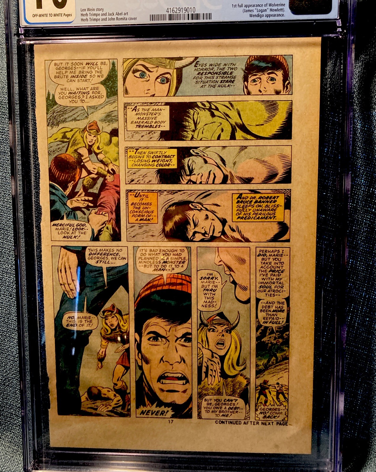 Incredible Hulk #181 Page 9 Only…