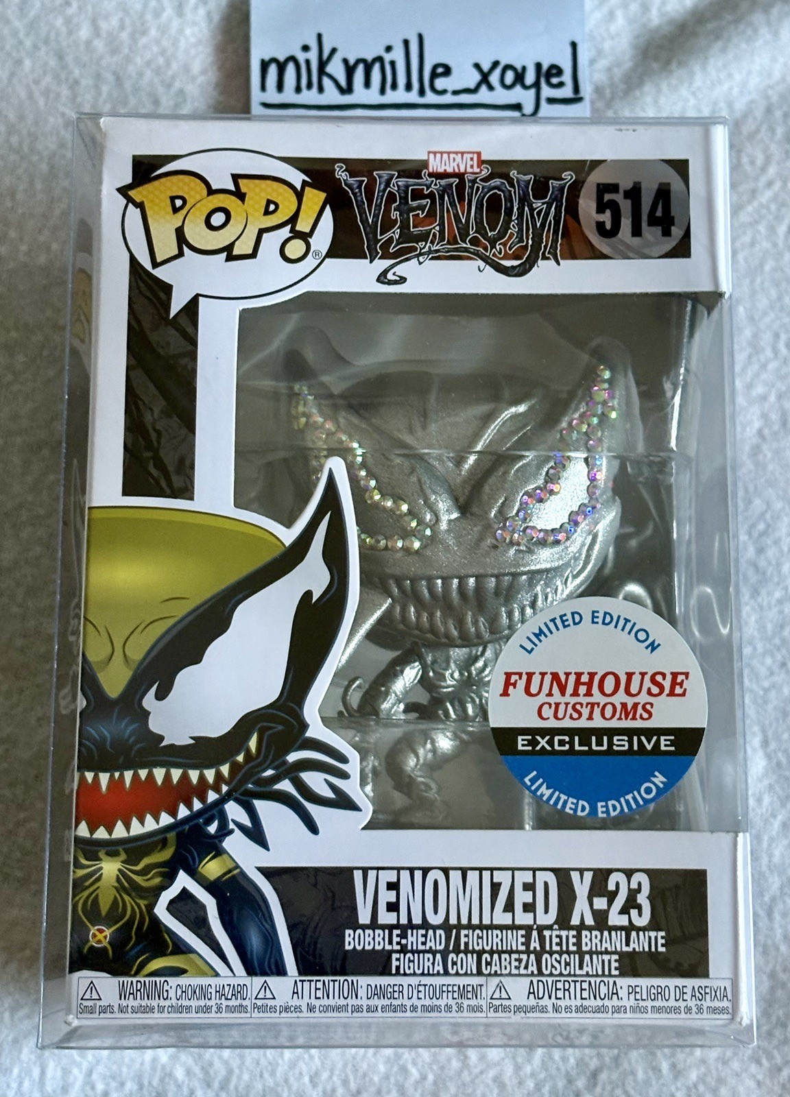 Funko Pop Funhouse Exclusive PLATINUM Venomized X-23  Discontinued Controversy