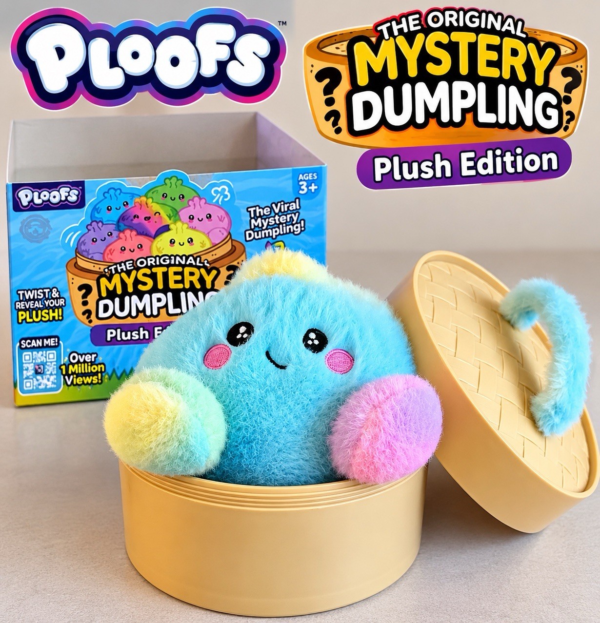 *NEW* RMS Viral Mystery Dumpling Plush Edition, Rare Rainbow Plush Dumpling.