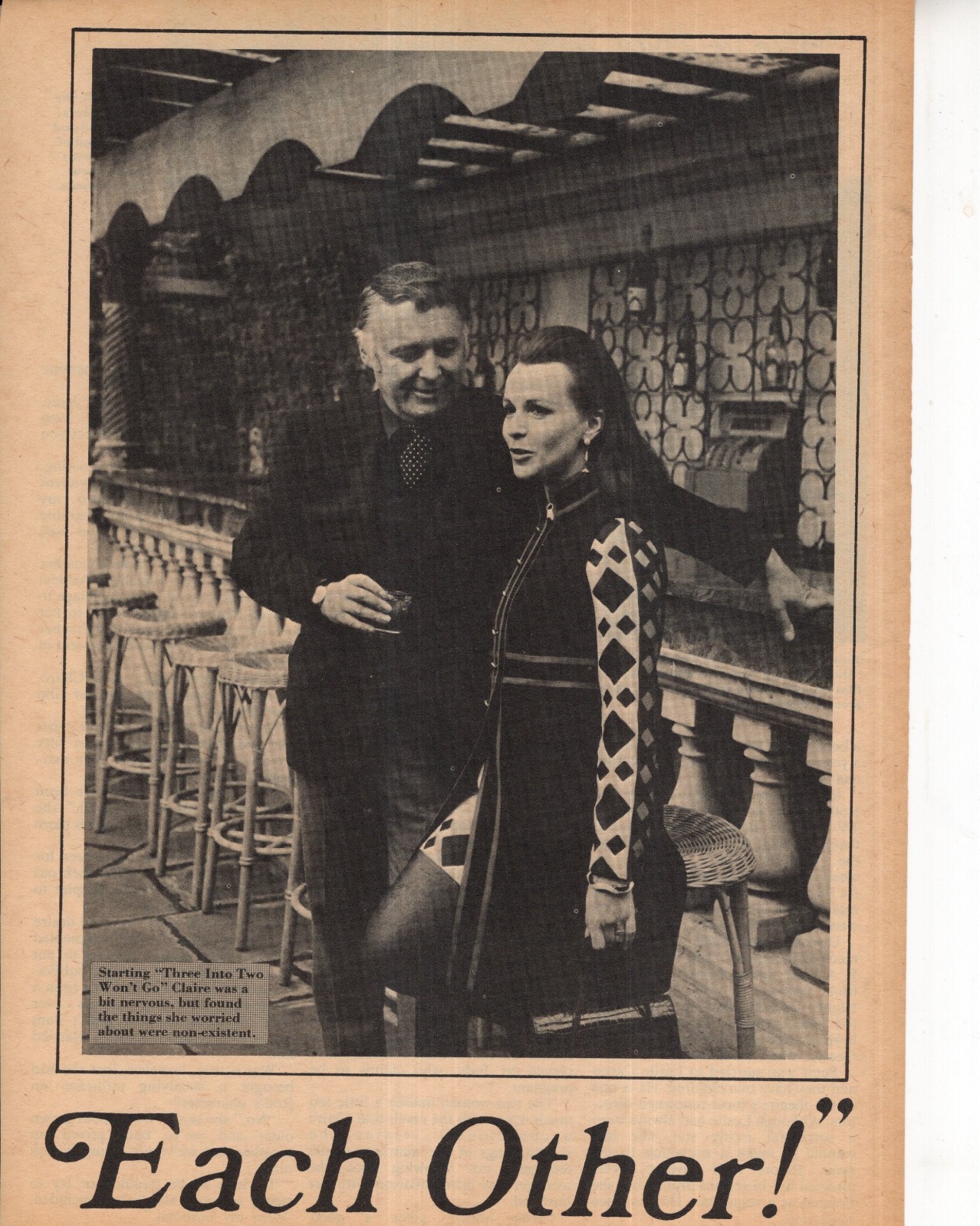 Claire Bloom Rod Steiger Magazine Photo Clipping 1 Pg Q8663