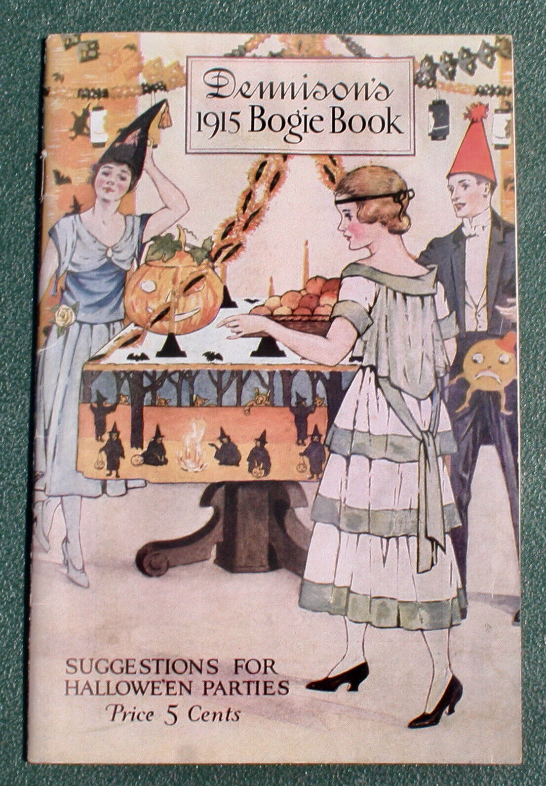 Halloween Vintage Dennison Bogie Book, 1915, Price 5 Cents, 44 Pages Plus Cover