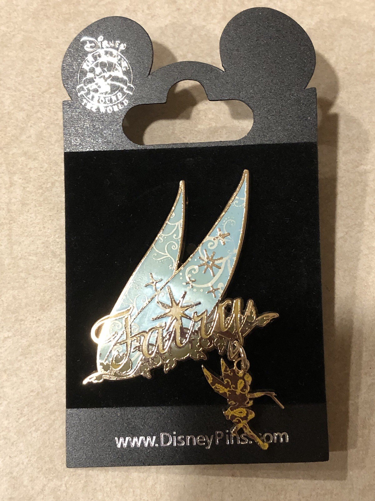 Disney Tinker Bell Fairy Wings Dangle Pin