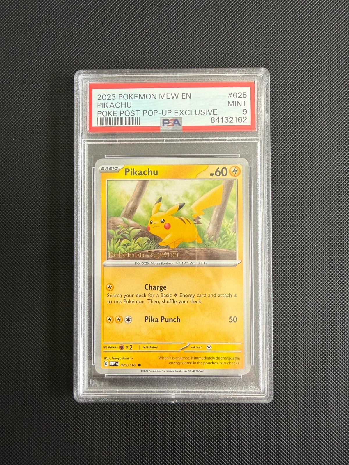 2023 POKEMON MEW EN PIKACHU POKEMON TOGETHER #025 MINT PSA 9 025/165 