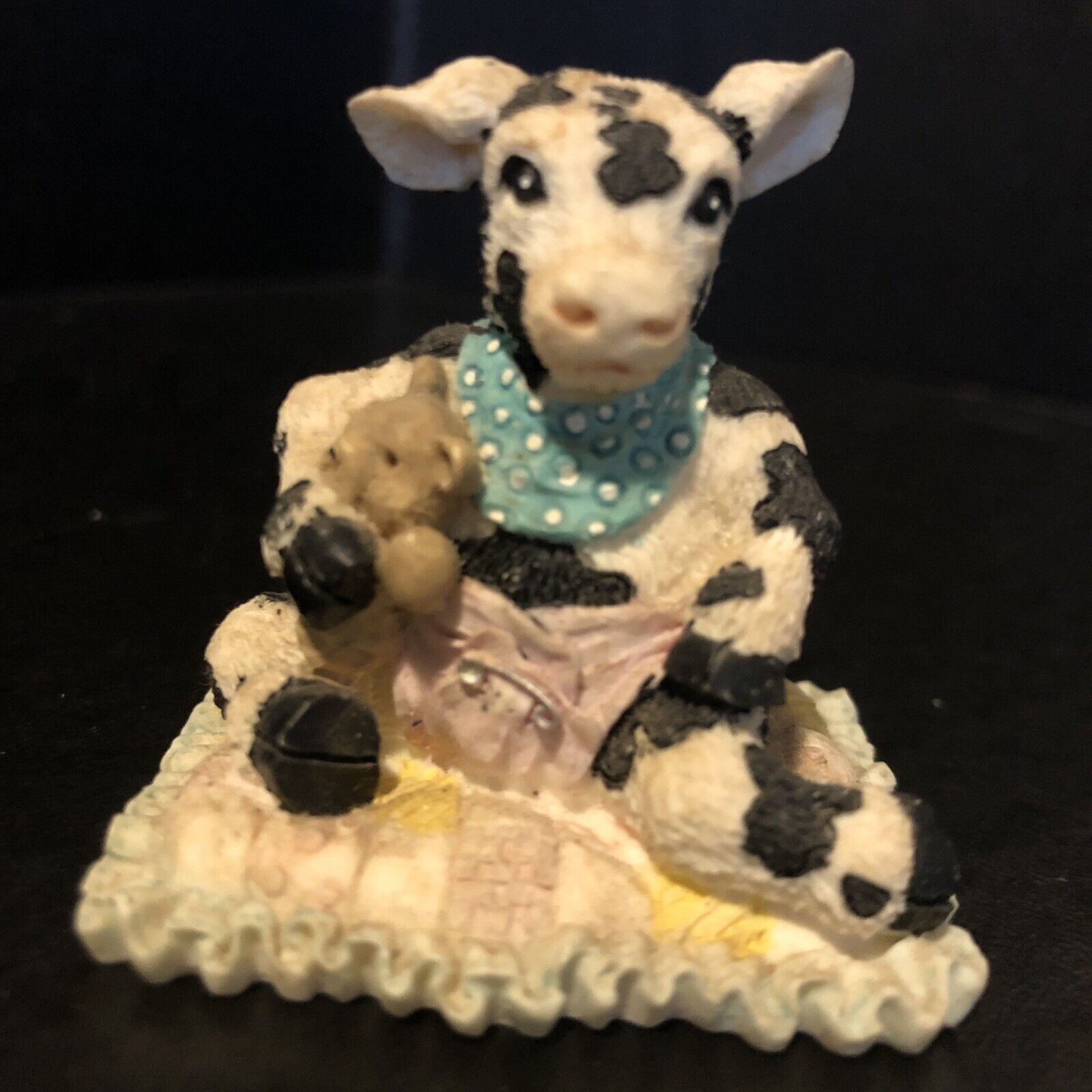 Cowtown 🐄 li’l Orphan Angus Ganz 1992 TS cow figurine apprx 2” Rare