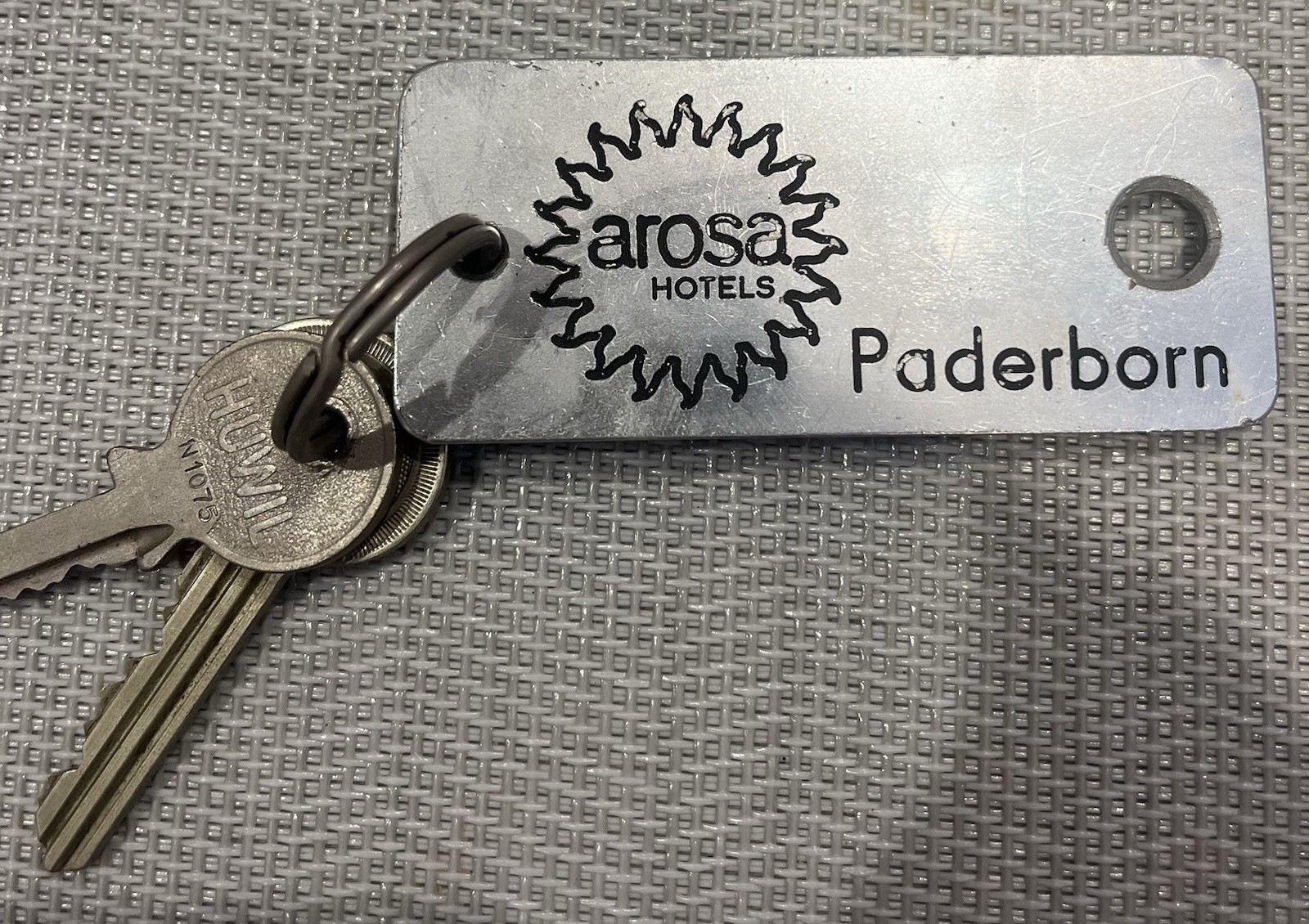 Vintage Arosa Hotels Room Key, Room #509, Paderborn Germany Vintage Arosa Hotels Room Key, Room #509, Paderborn Germany