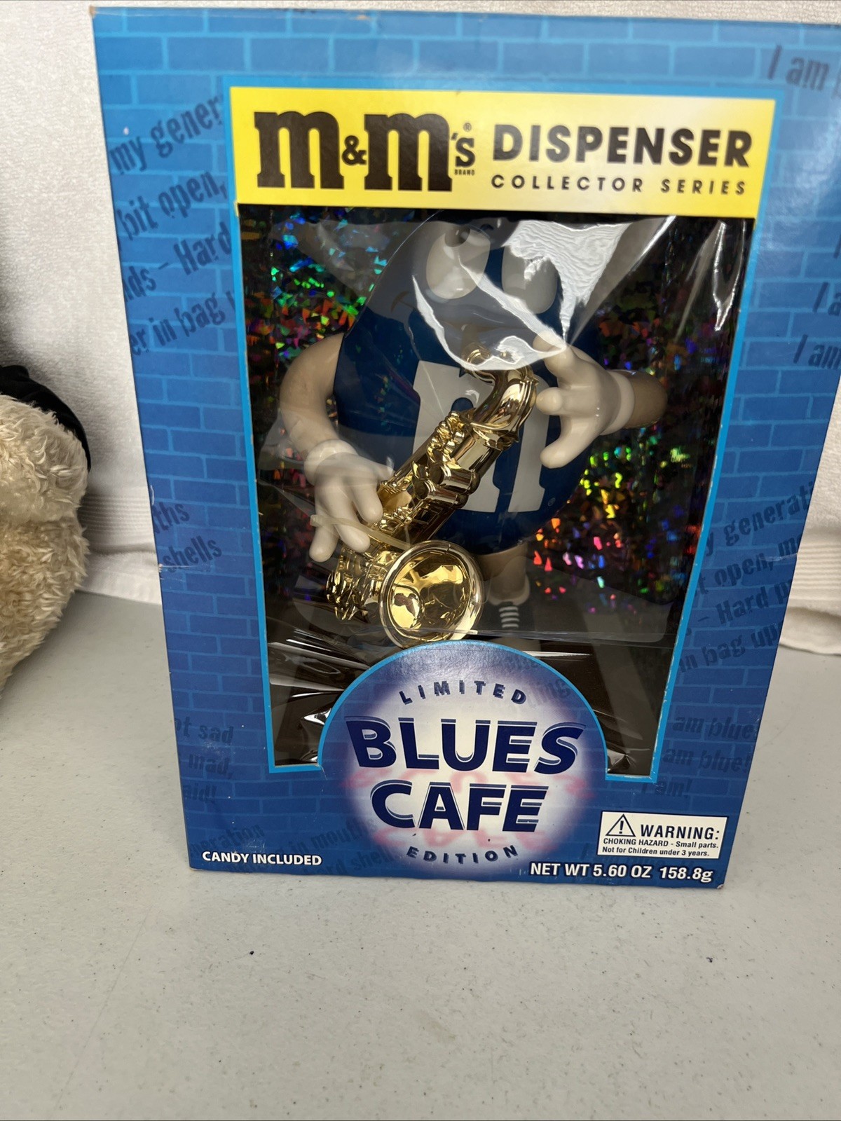 M&M’s Blues Café Candy Dispenser Collector Series Limited Edition candy no Candy