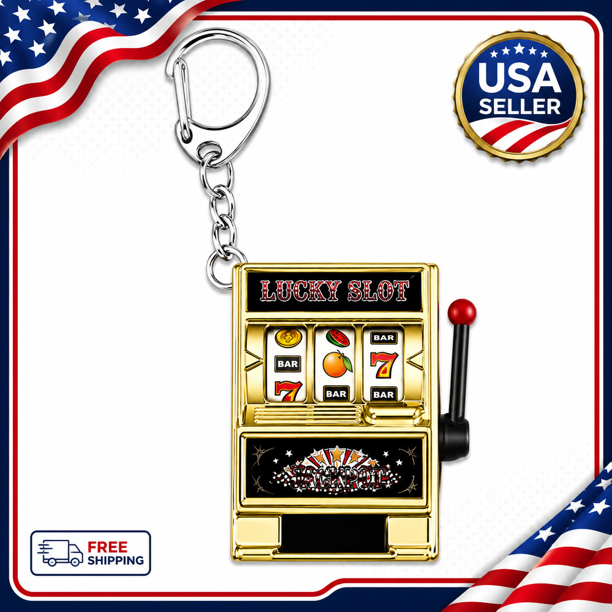 Slot Machine Keychain Toy Mini Gambling Casino Jackpot Lucky Charm Gift Slot Machine Keychain Toy Mini Gambling Casino Jackpot Lucky Charm Gift