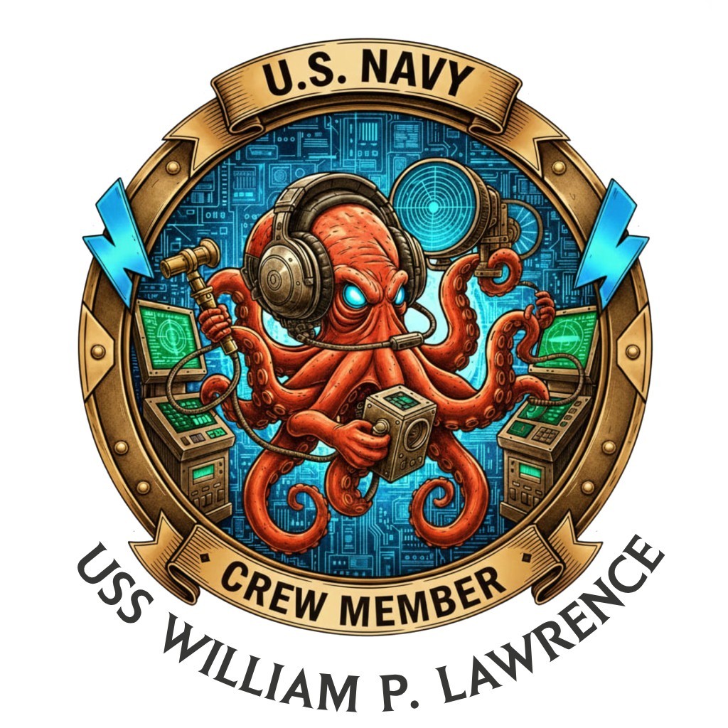 USS William P. Lawrence Crew Member DDG USN Veteran Navy Gift 4\