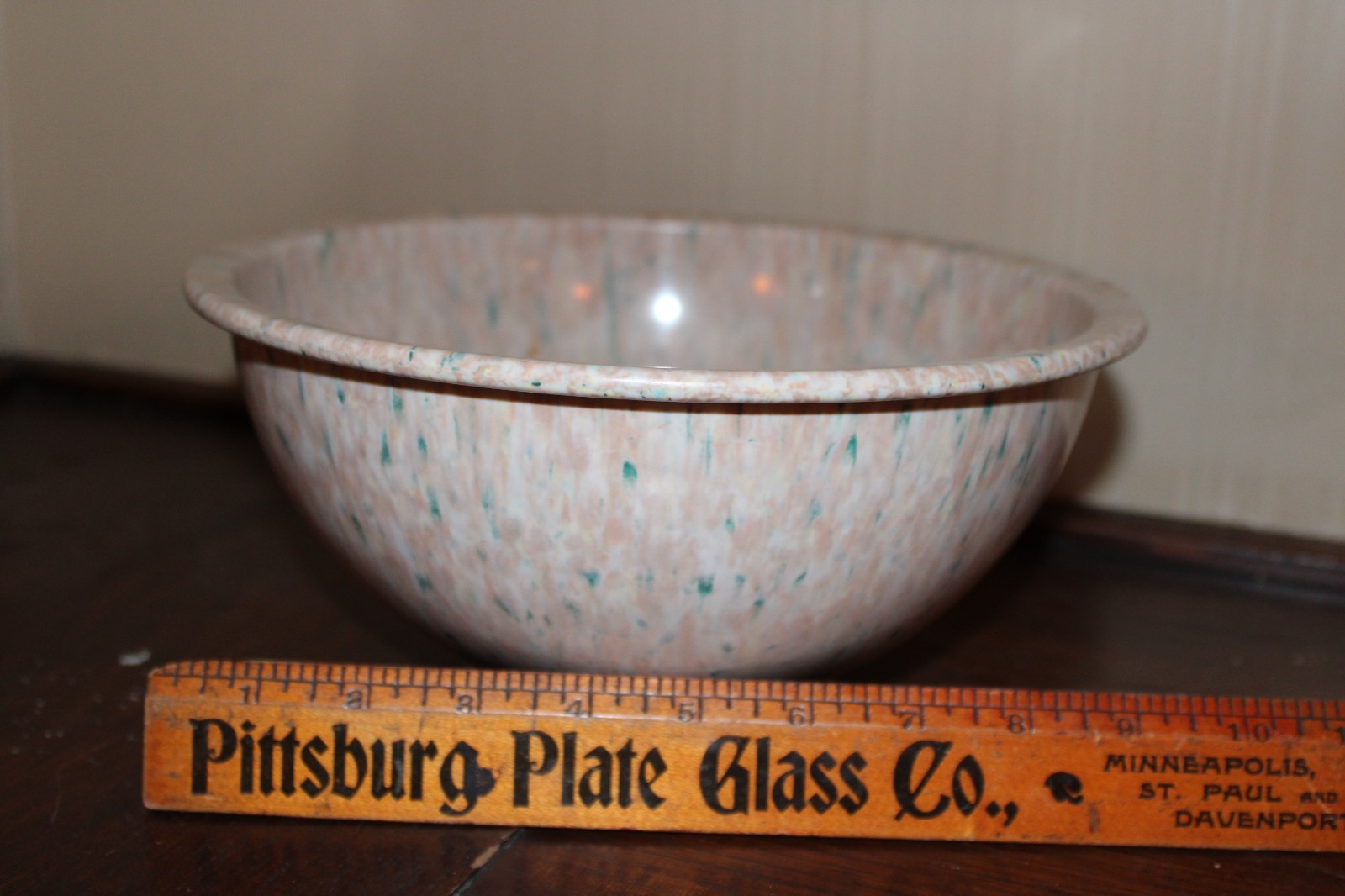 VINTAGE 10 INCH TEXAS WARE CONFETTI SPLATTER  MIXING BOWL #118 MELAMINE MELMAC