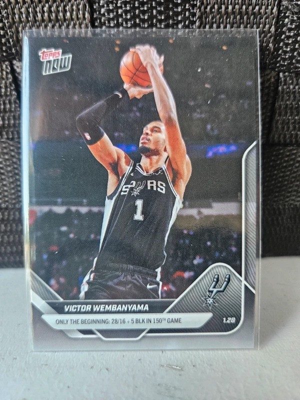 2025-26 Topps Now Victor Wembanyama #148 Spurs NM Card