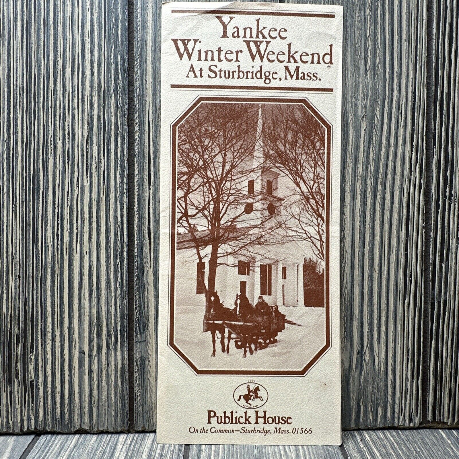Vintage Yankee Winter Weekend At Sturbridge MASS Publick House Brochure