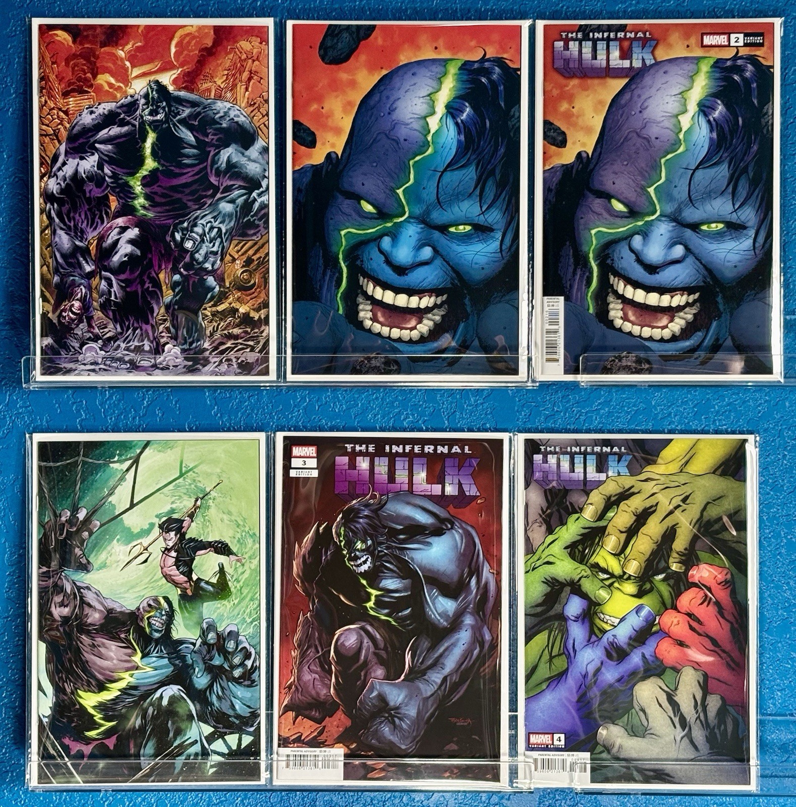 Infernal Hulk 1 - 4  - Incentive Variants - 1:25,1:50,1:100 - 6 Book Set Marvel